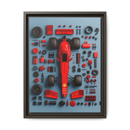 F1 Framed Canvas
