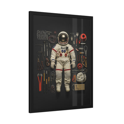 Astronaut Tools Framed Poster