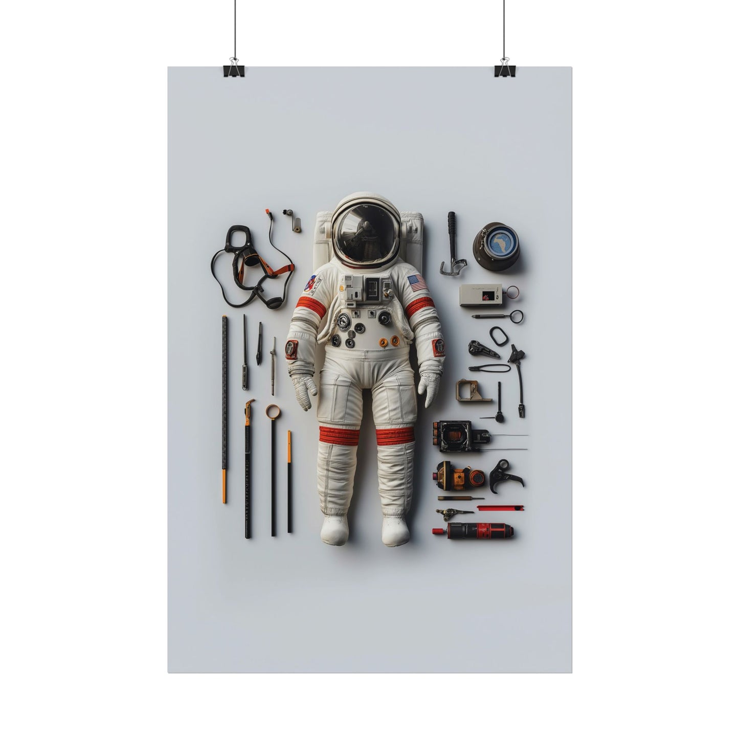 Astronaut Apollo Rolled Poster