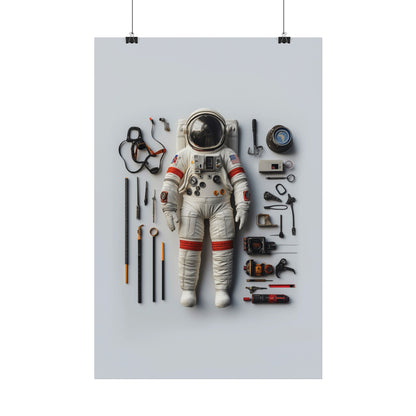 Astronaut Apollo Rolled Poster