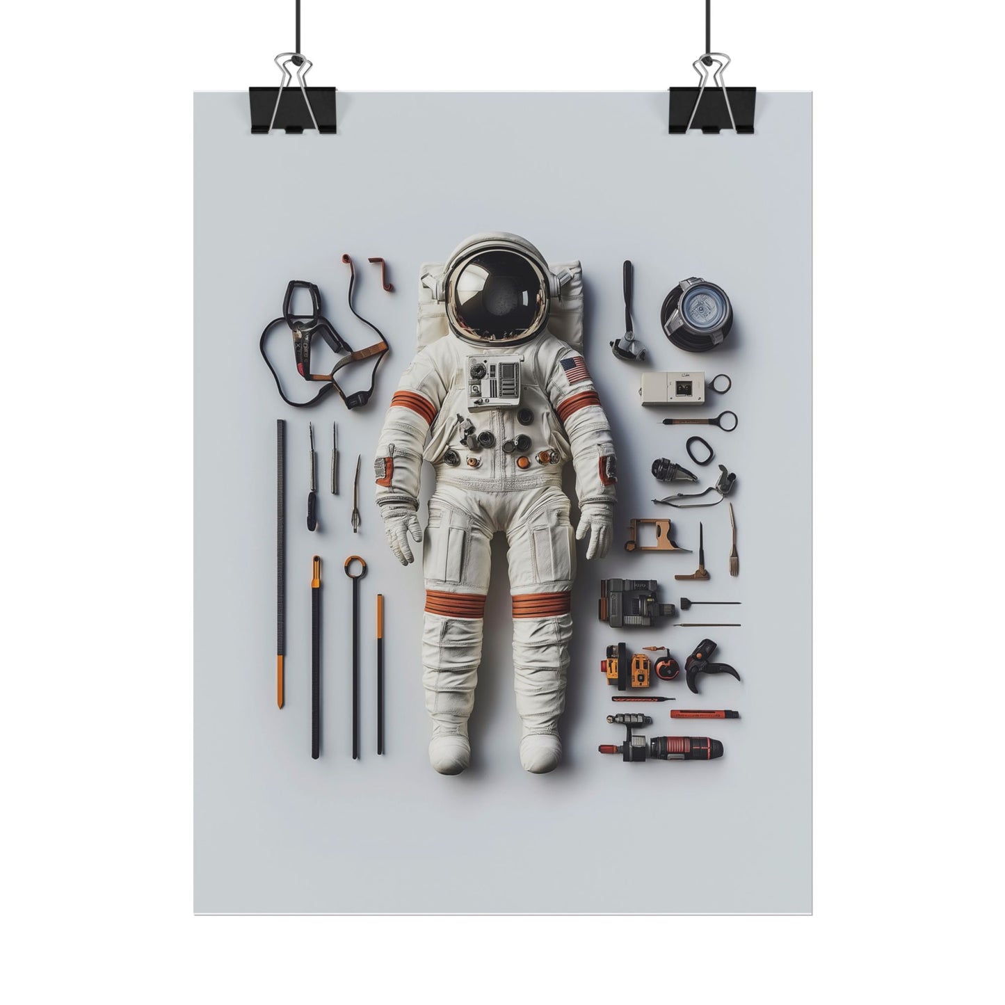 Astronaut Apollo Rolled Poster