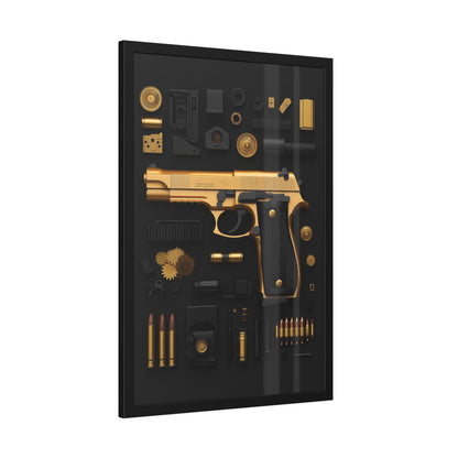 Golden 9mm Framed Poster US