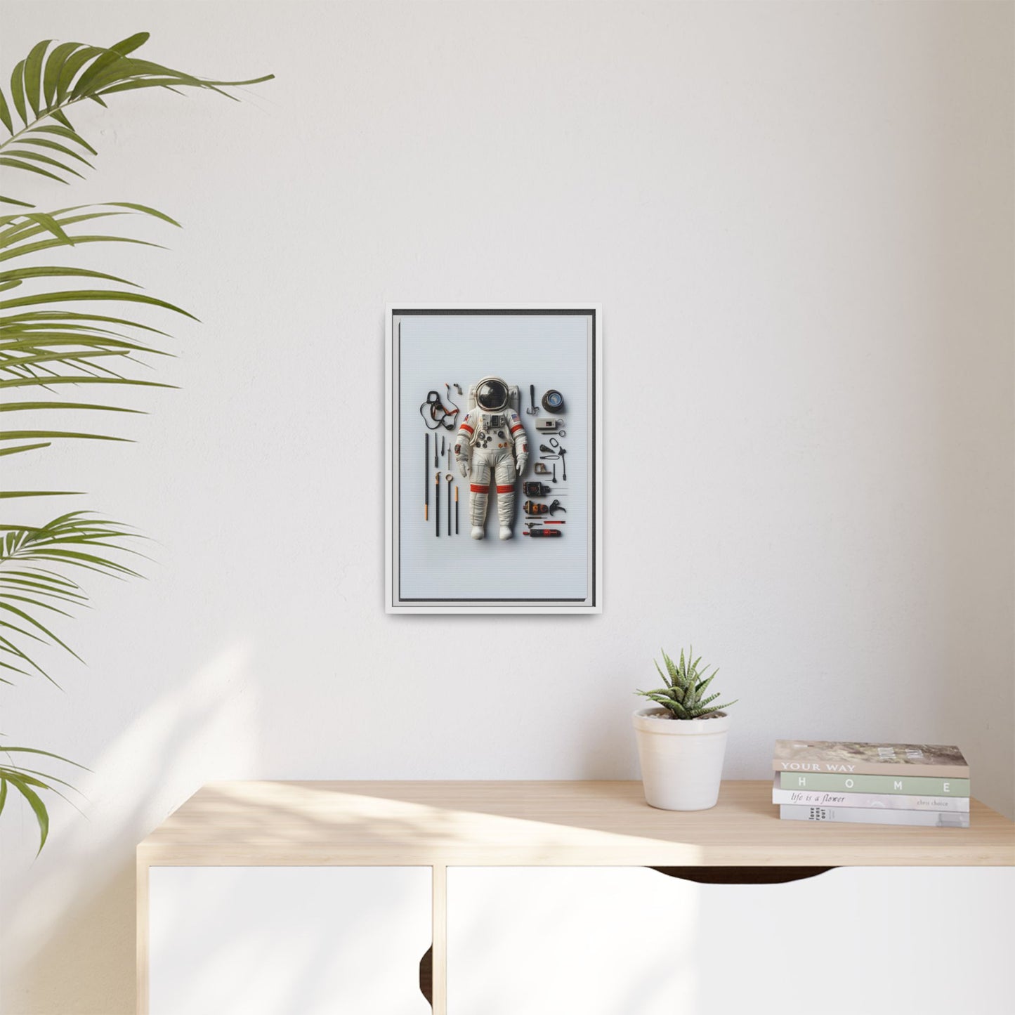 Astronaut Apollo Framed Canvas