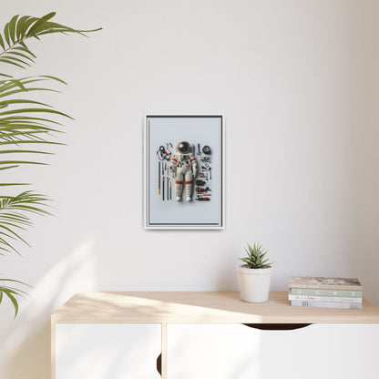 Astronaut Apollo Framed Canvas