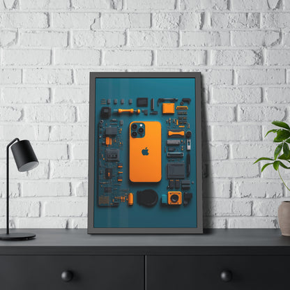 IPhone Orange Framed Poster US