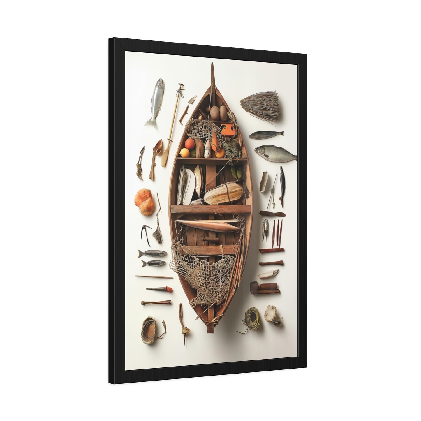 Fisher Boat Framed Poster US