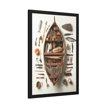Fisher Boat Framed Poster US