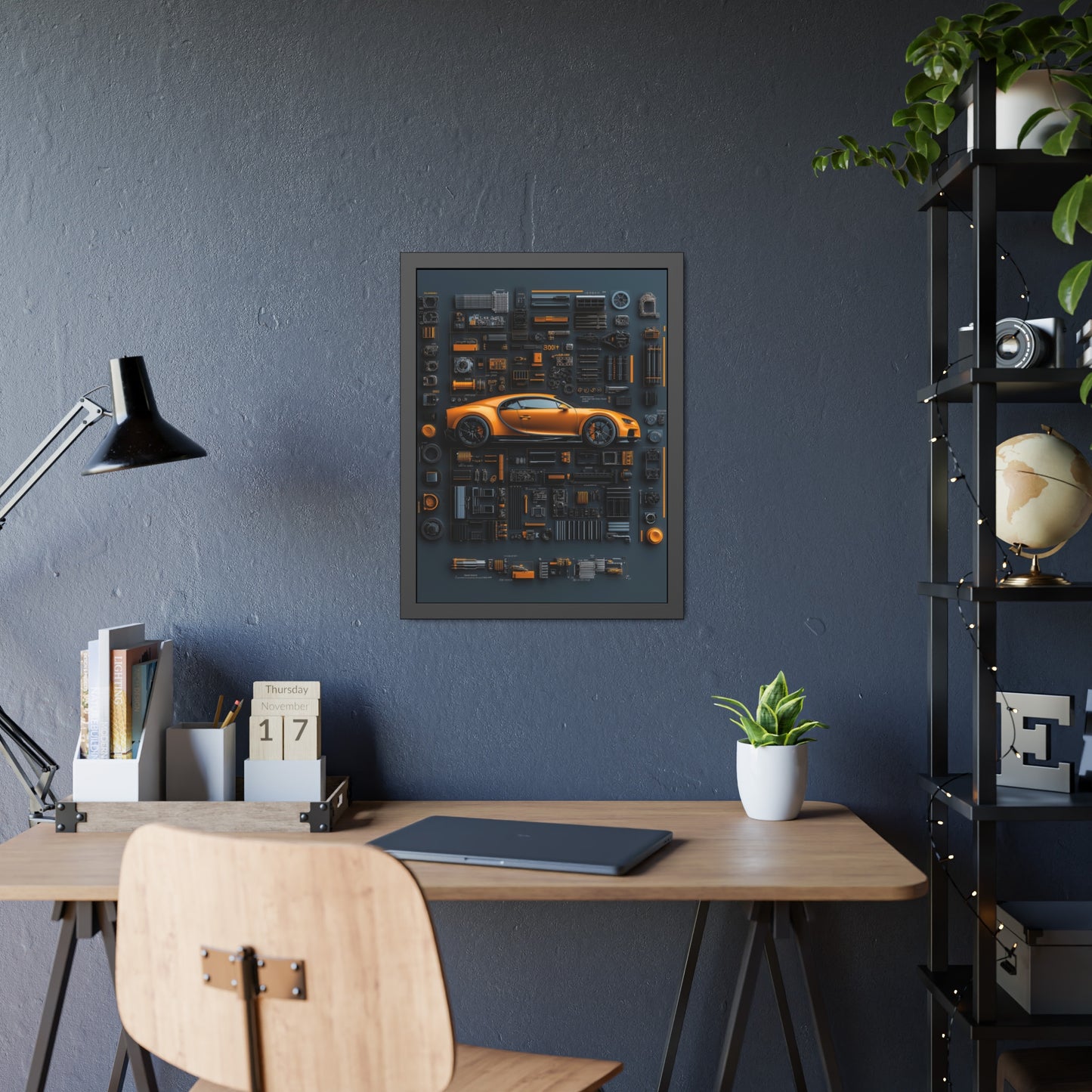 Bugatti Chiron Framed Poster US