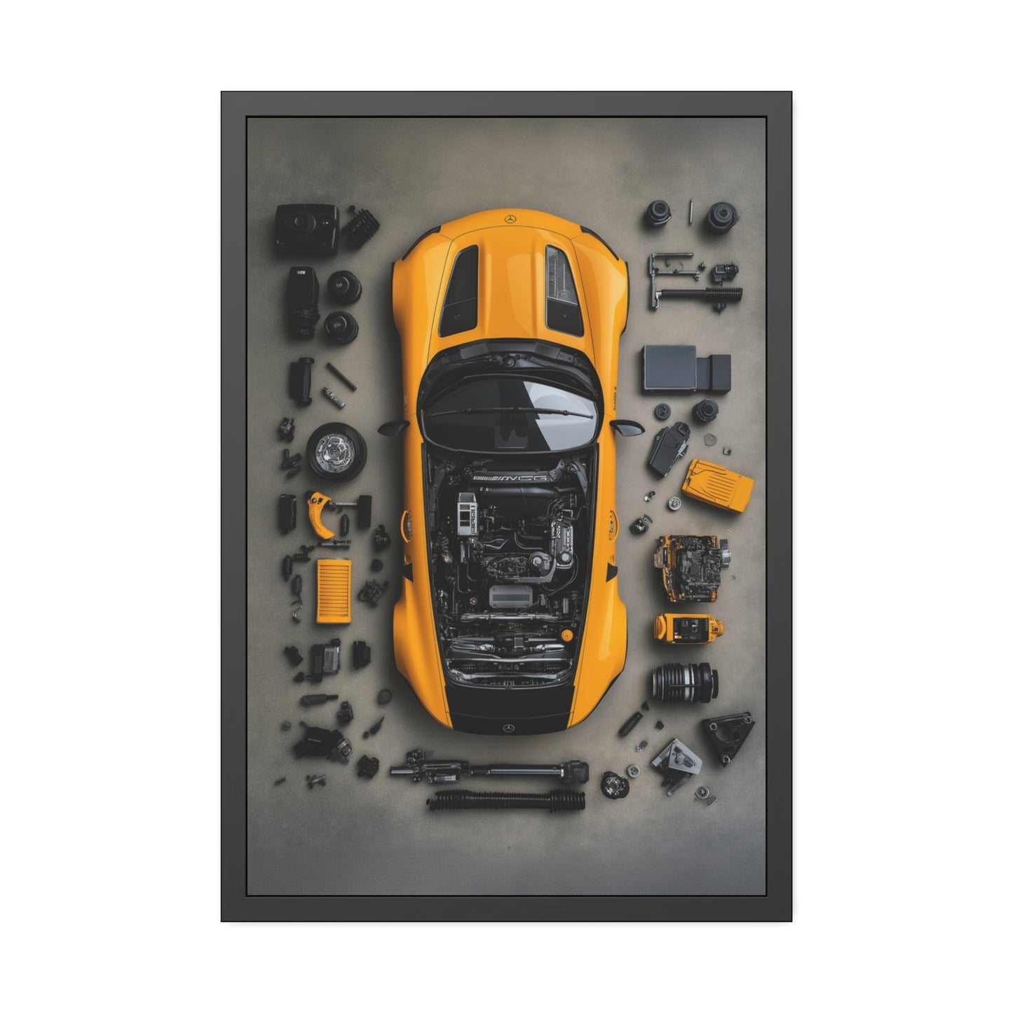 AMG GT Black Series Framed Poster US