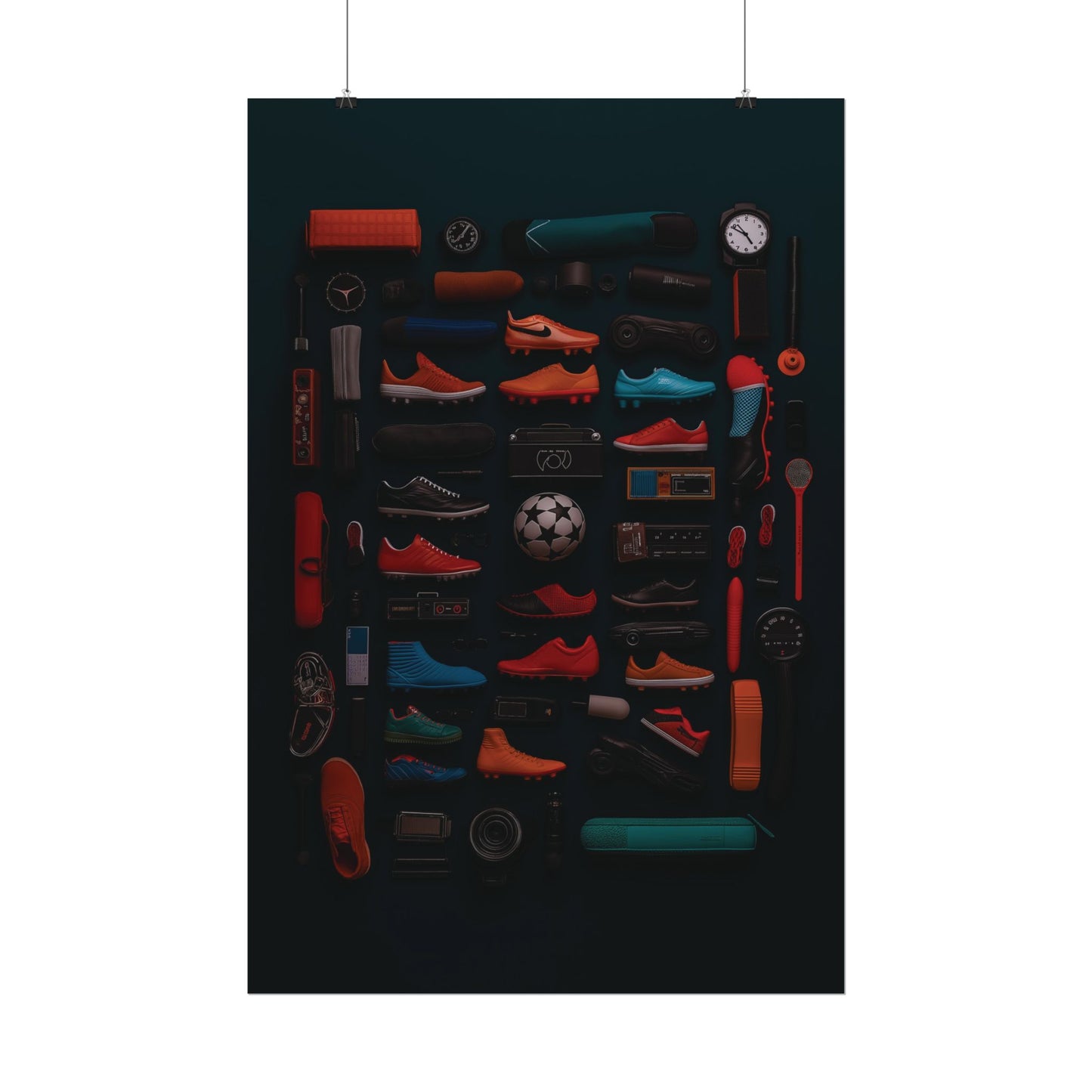 Football Cleats Rolled Poster