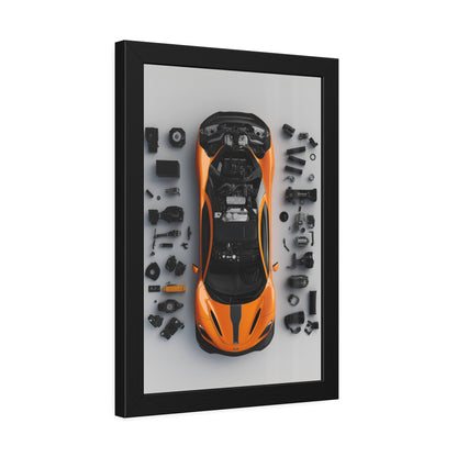 McLaren 765LT Framed Poster US