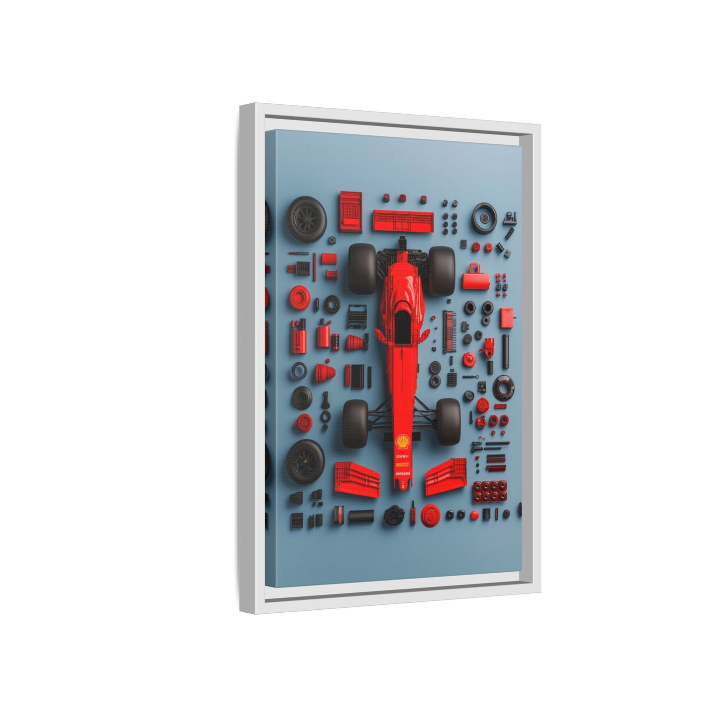 F1 Framed Canvas