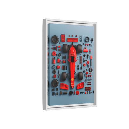 F1 Framed Canvas