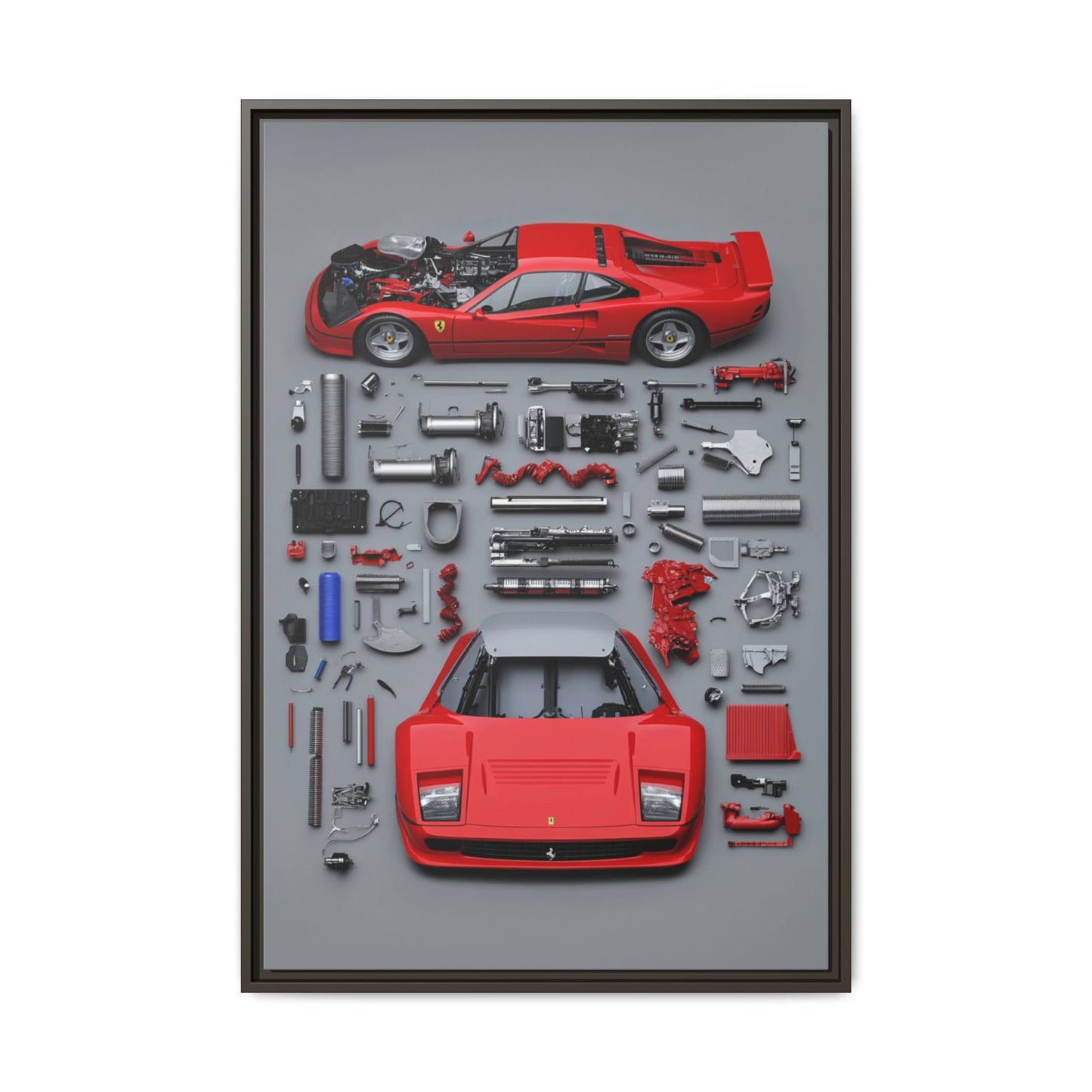 Prototype Classic Ferrari Framed Canvas