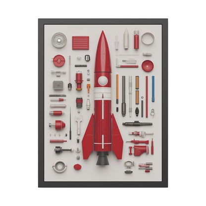 Red Rocket Framed Poster US