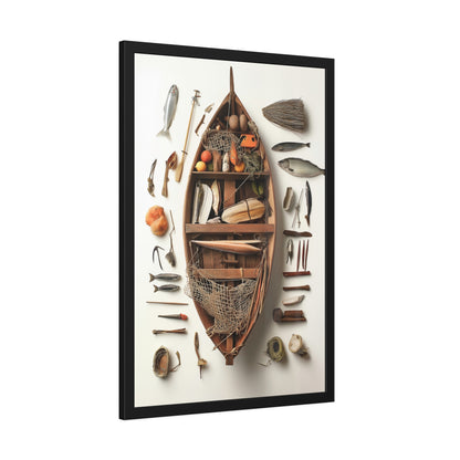 Fisher Boat Framed Poster US