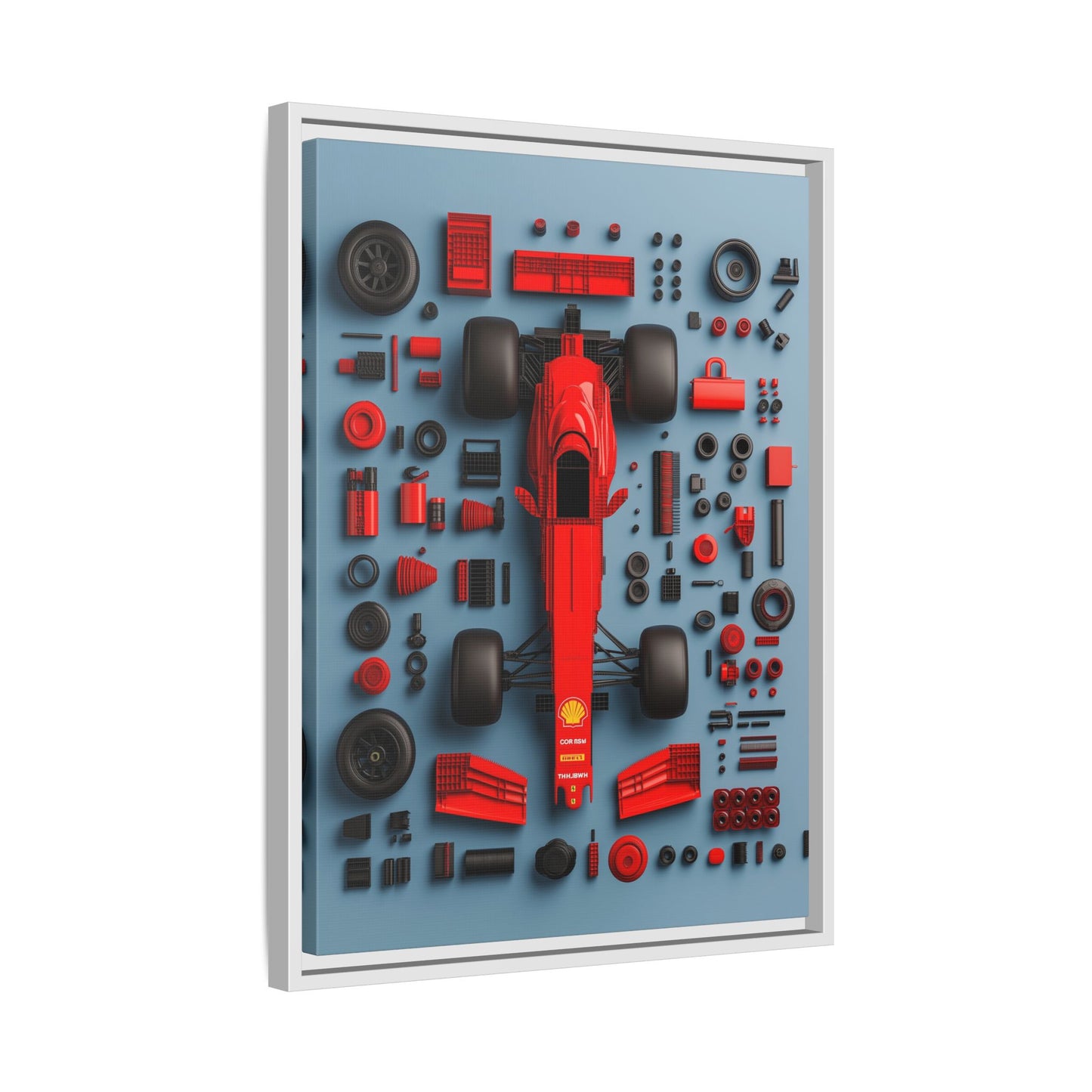 F1 Framed Canvas