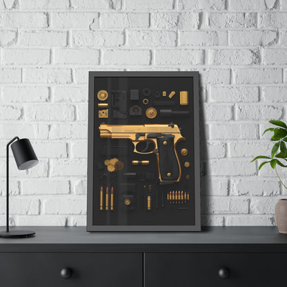 Golden 9mm Framed Poster US