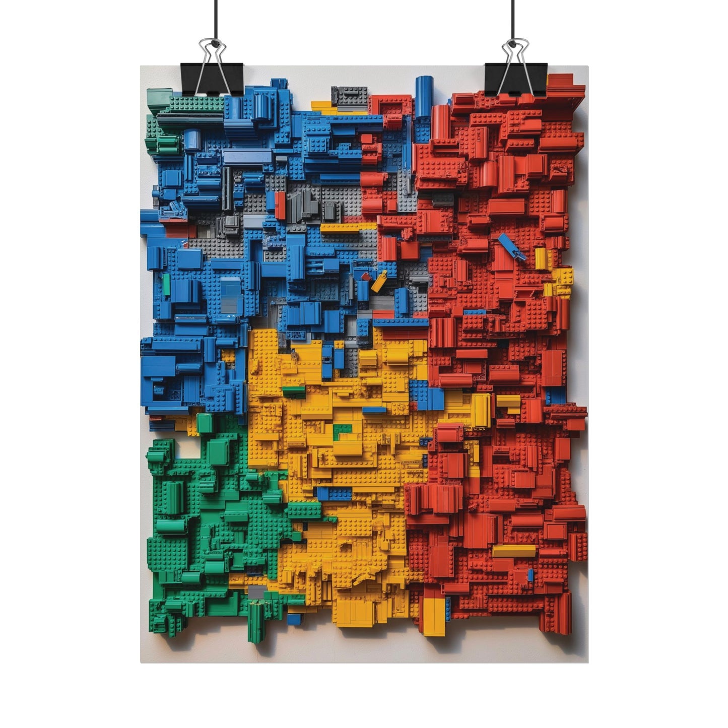 LEGO Blocks Rolled Poster