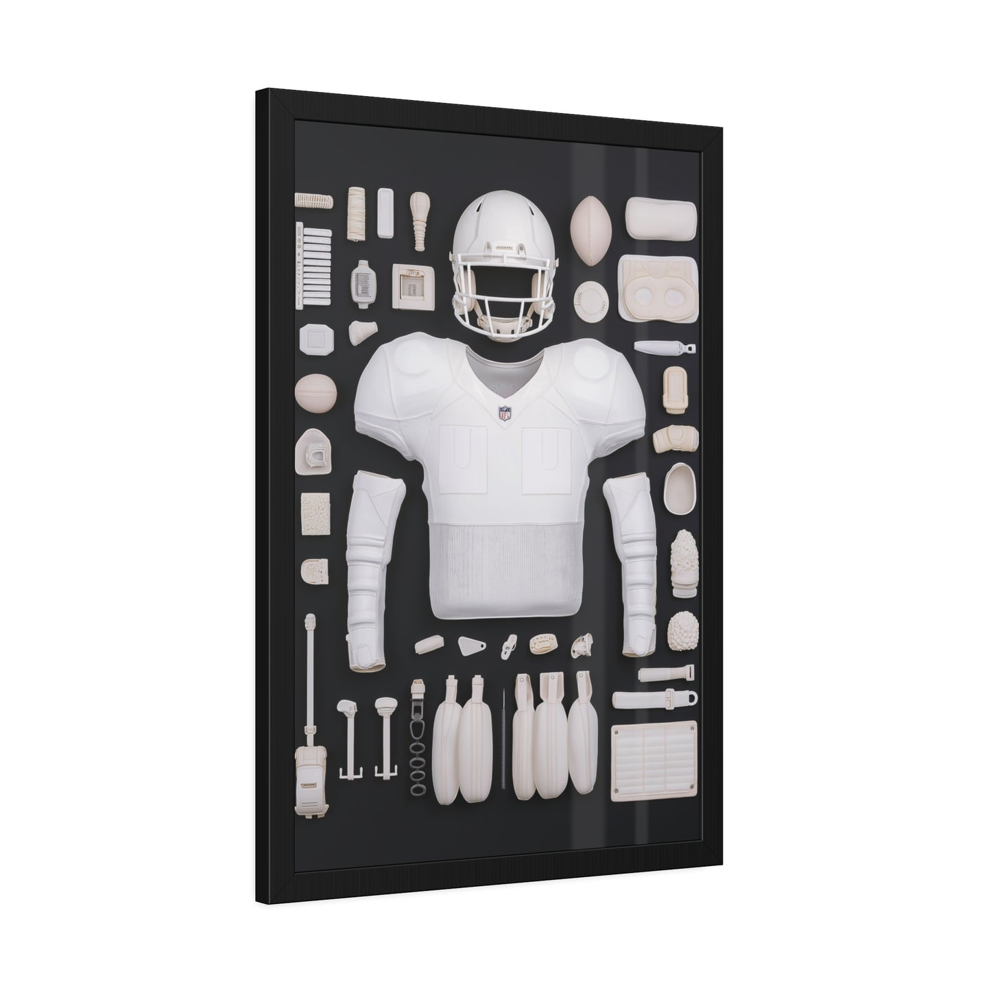 American Football black Framed Poster US