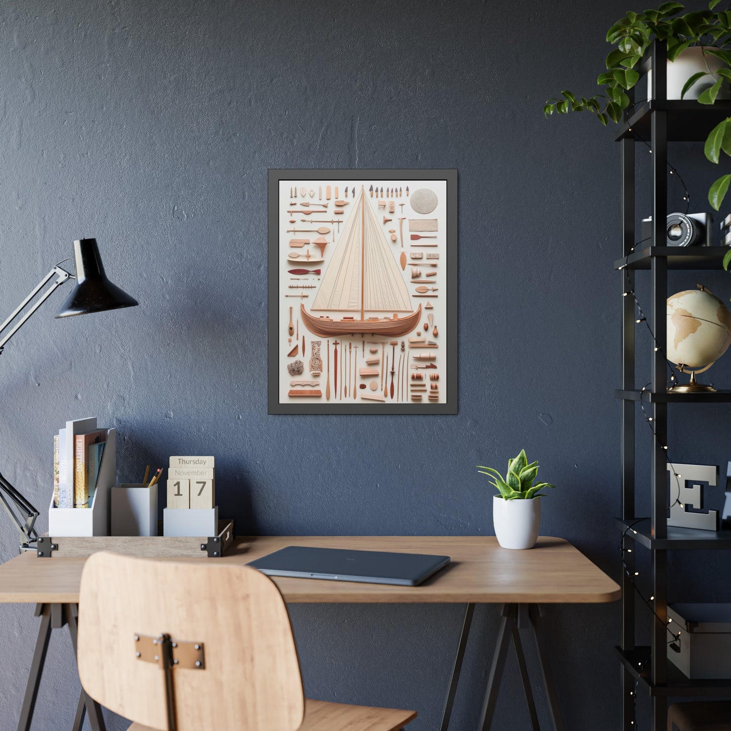 Viking Boat Framed Poster US