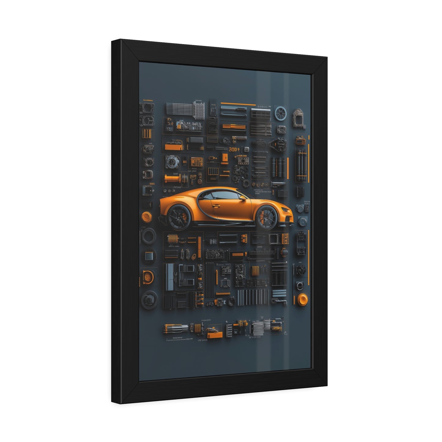 Bugatti Chiron Framed Poster US