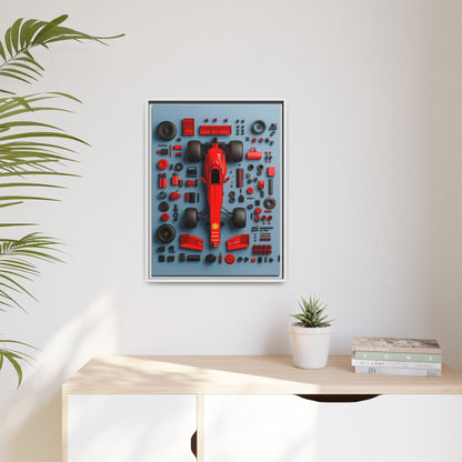 F1 Framed Canvas