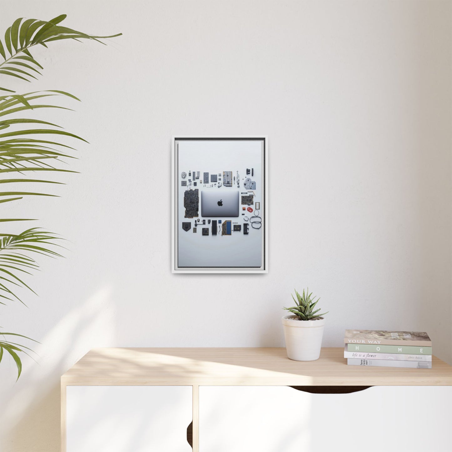 Grey Mac Framed Canvas