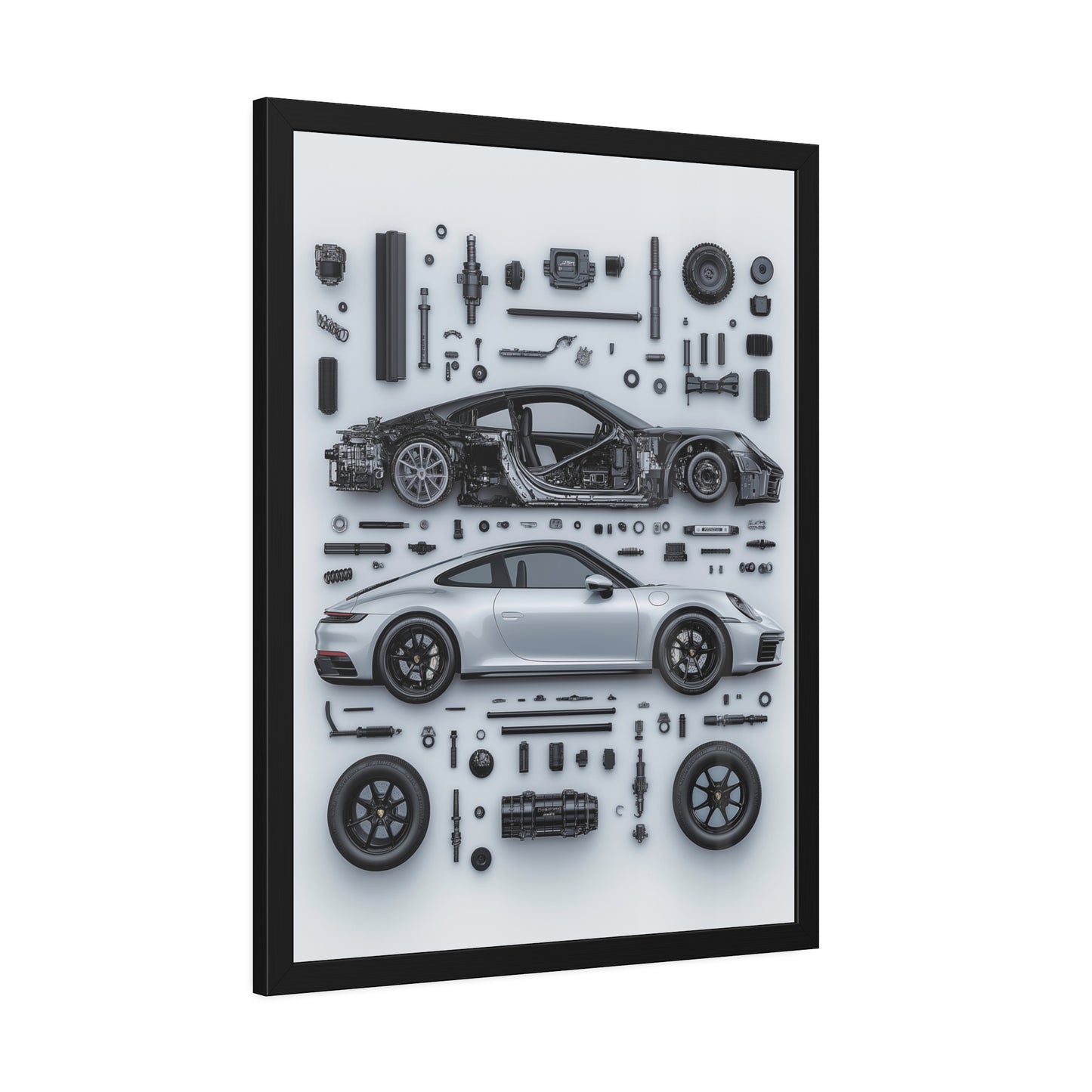 Porsche 911 992 Framed Poster US