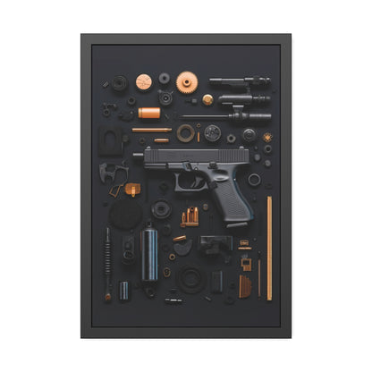 Black Gun_Art Framed Poster US