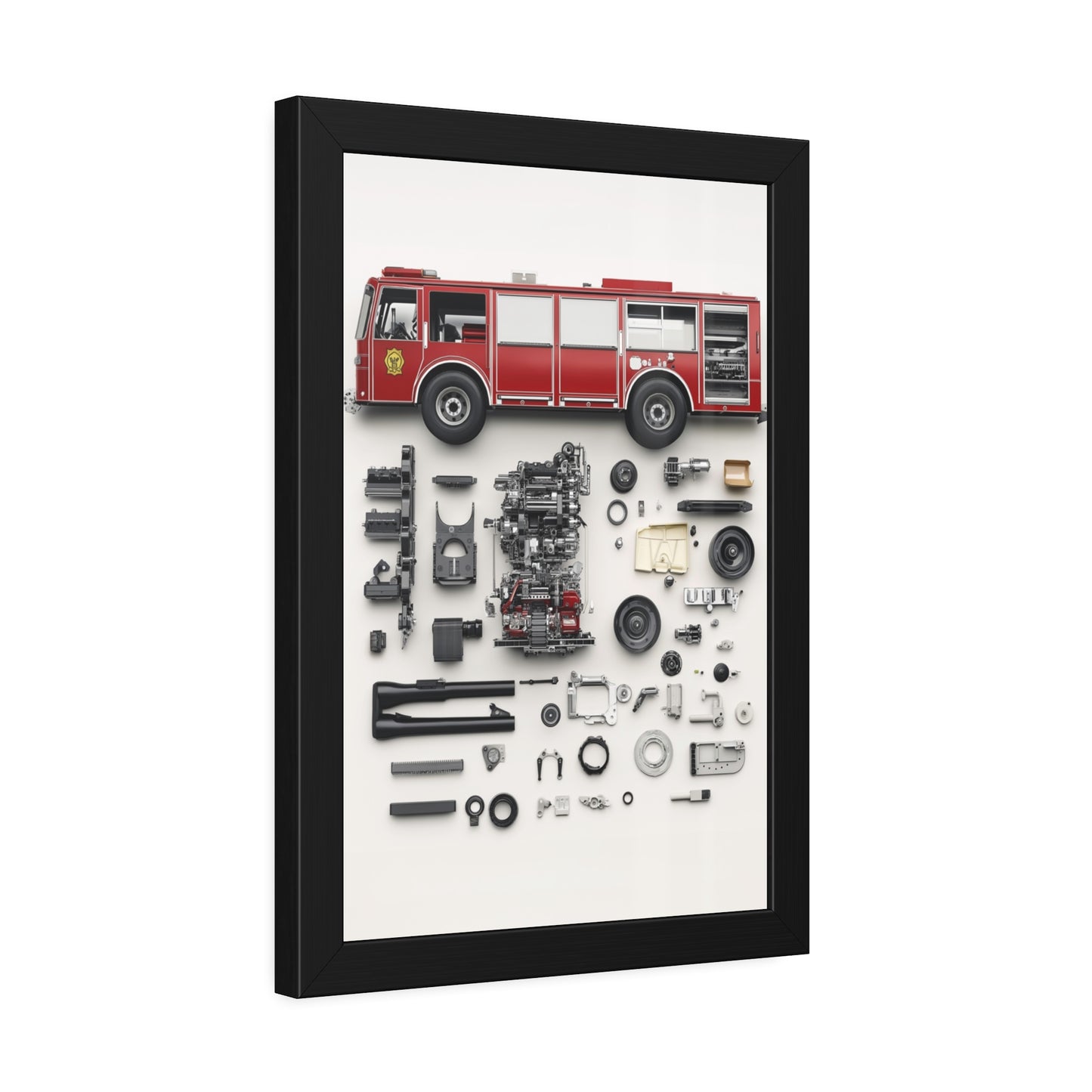 Fire Engine Framed Poster US