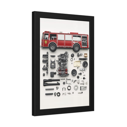 Fire Engine Framed Poster US