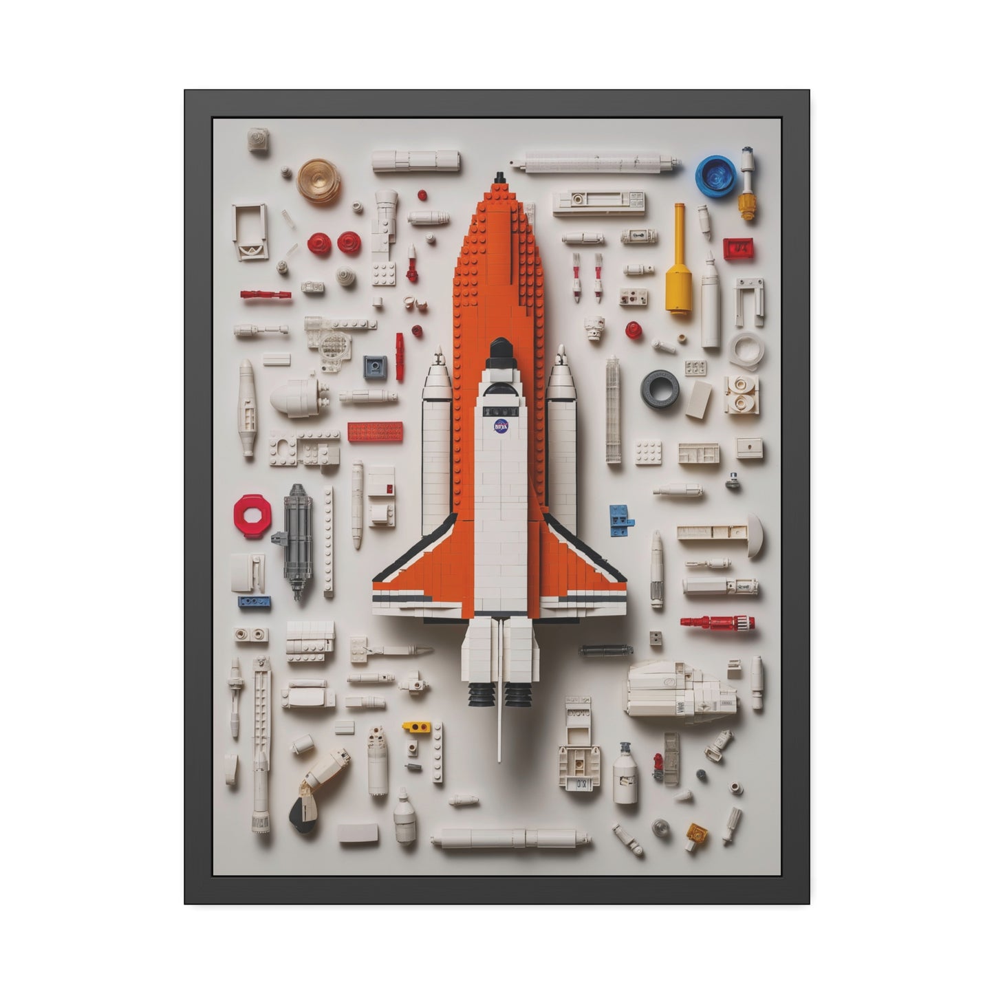 Space Shuttle LEGO Poster US