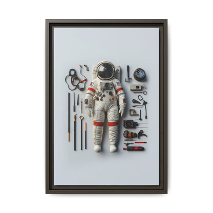 Astronaut Apollo Framed Canvas