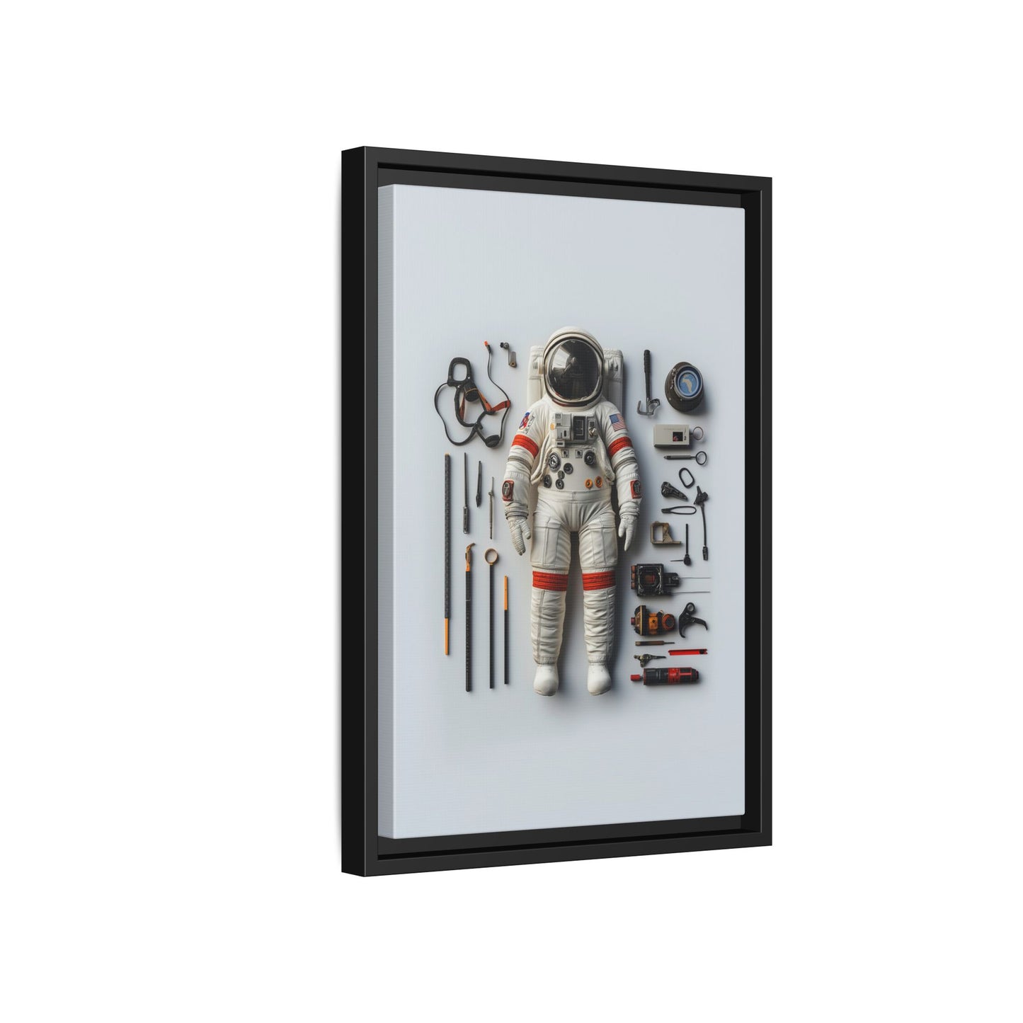 Astronaut Apollo Framed Canvas