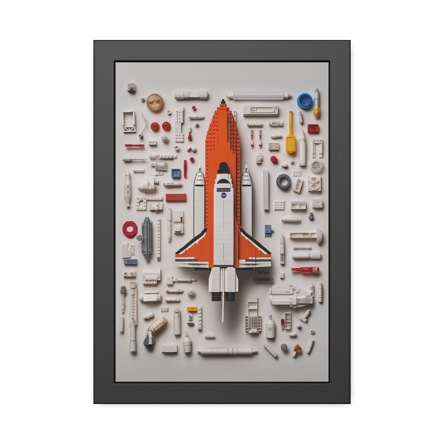 Space Shuttle LEGO Poster US