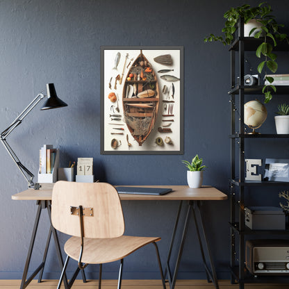 Fisher Boat Framed Poster US