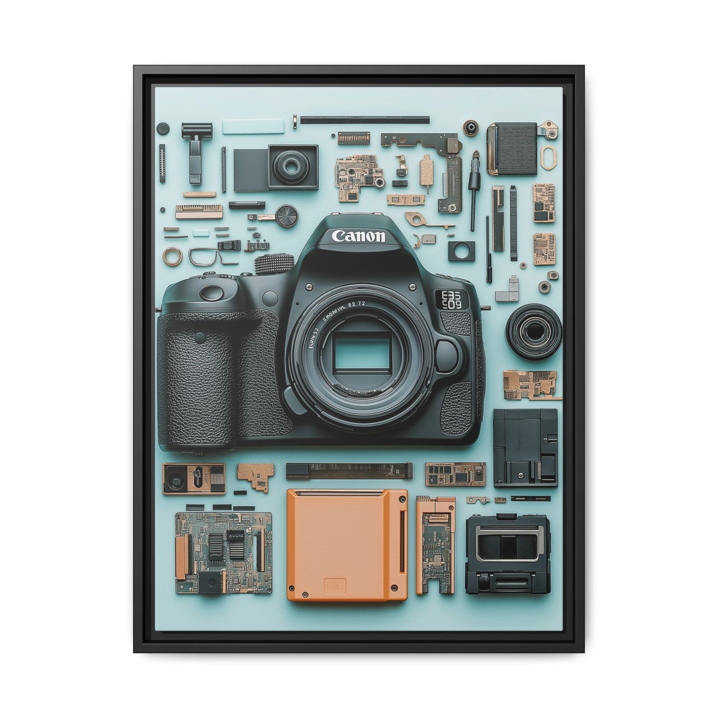 Canon Camera Framed Canvas