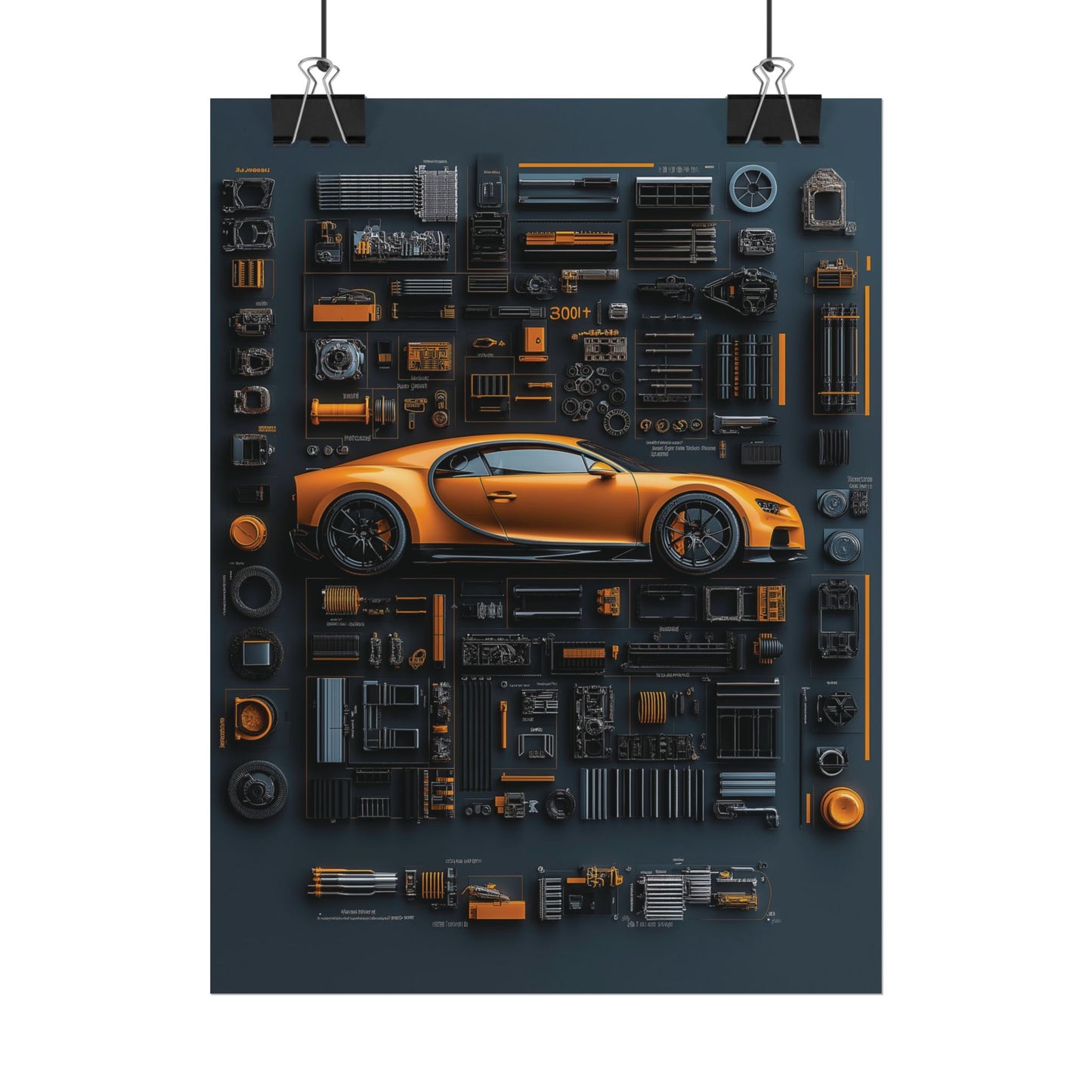 Bugatti Chiron Rolled Poster