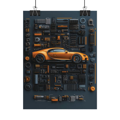 Bugatti Chiron Rolled Poster