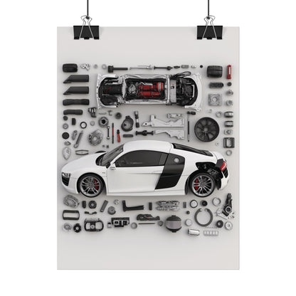 Audi R8 Rolled Poster