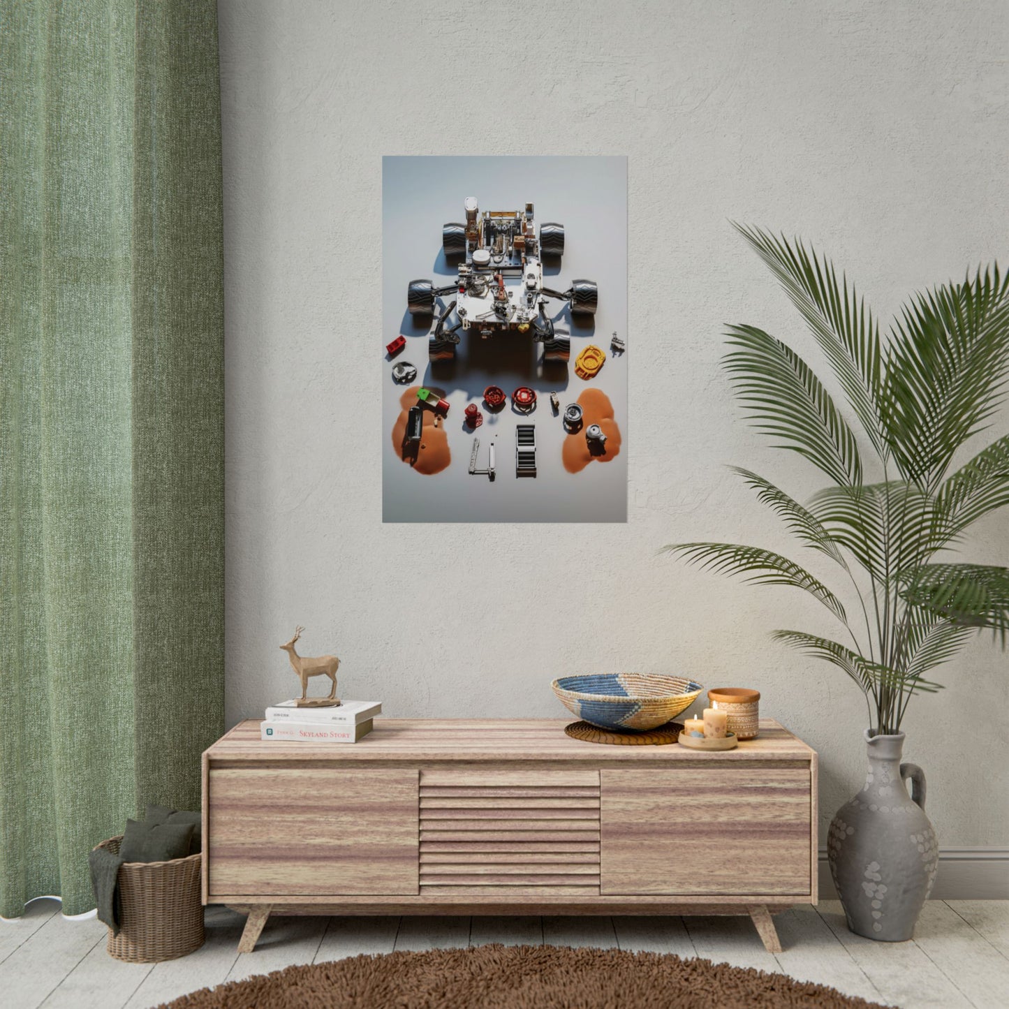 Space Rover Rolled Poster