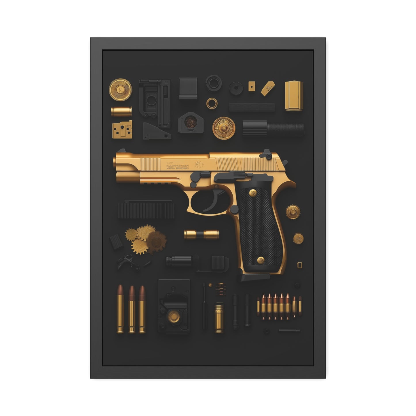 Golden 9mm Framed Poster US