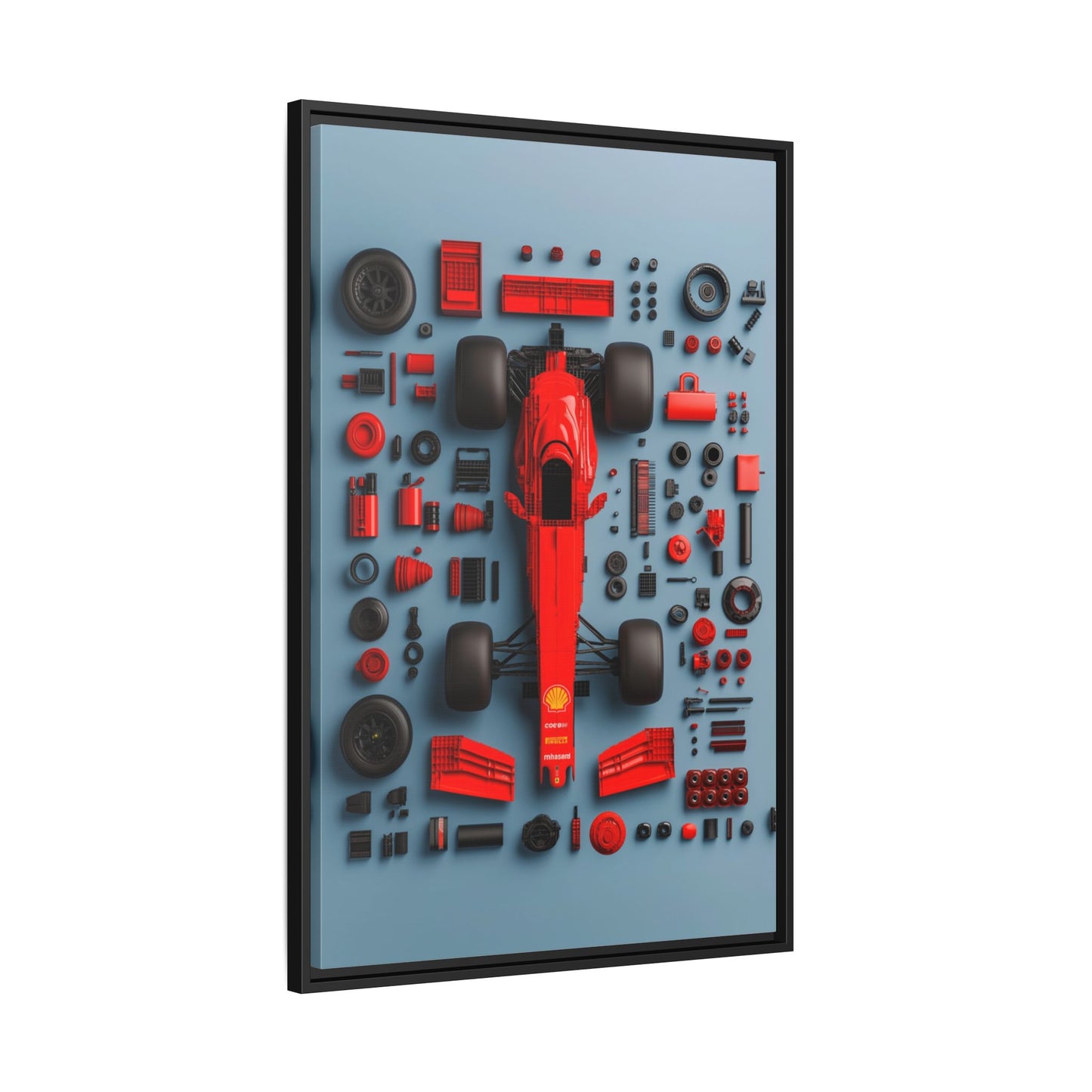F1 Framed Canvas