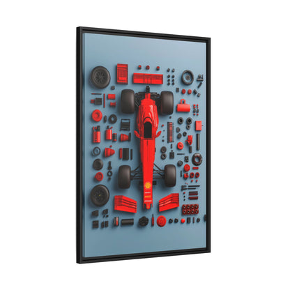F1 Framed Canvas