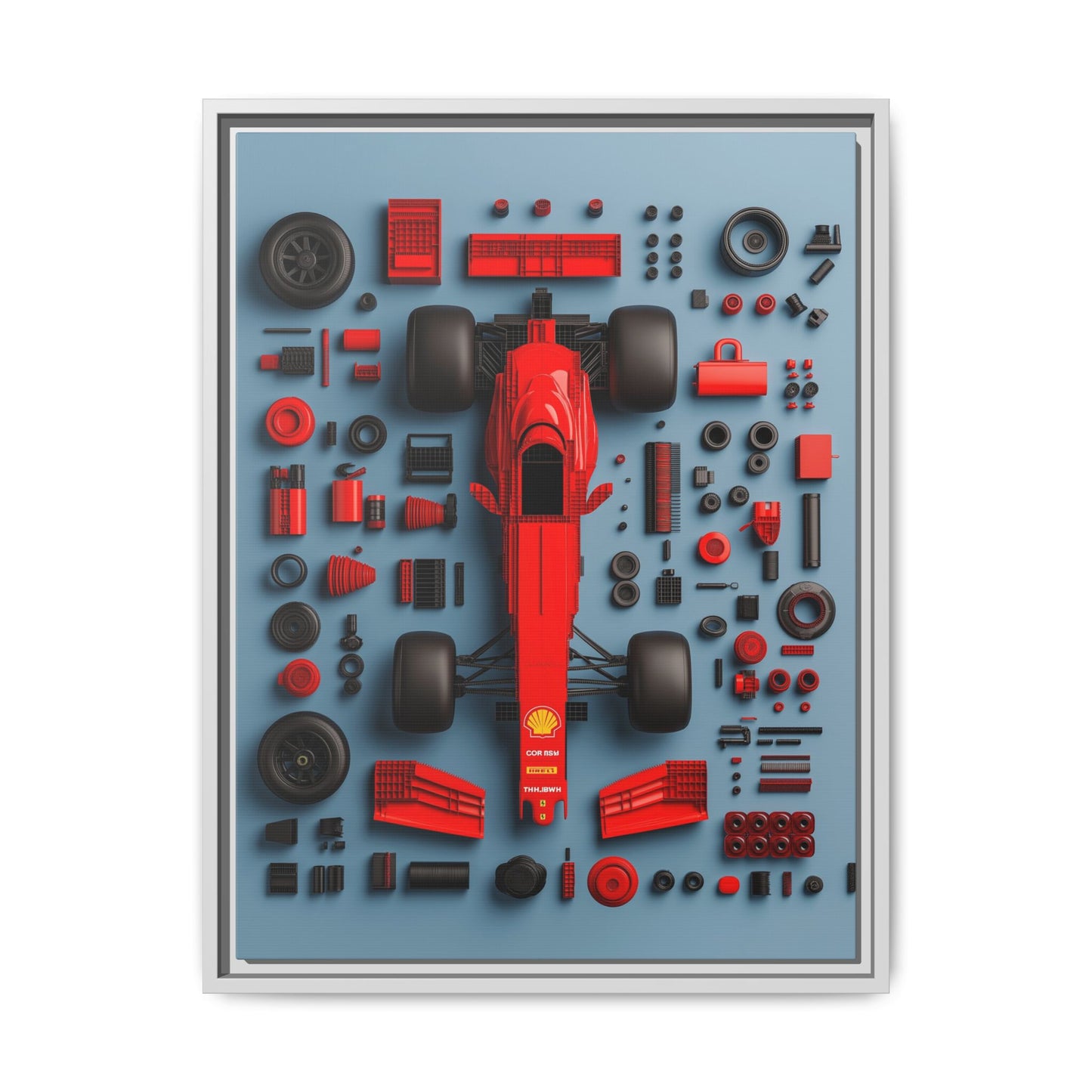 F1 Framed Canvas