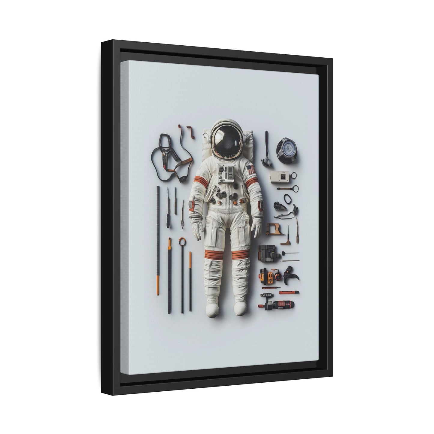 Astronaut Apollo Framed Canvas