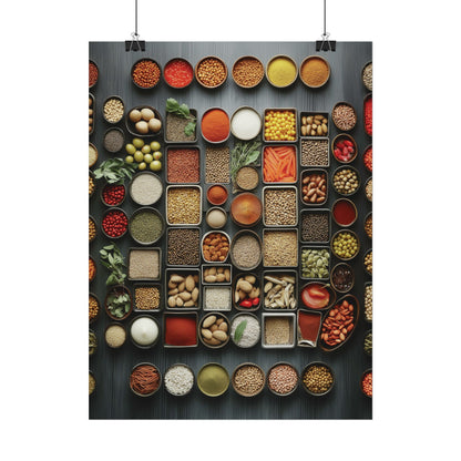 Ingredients Rolled Poster