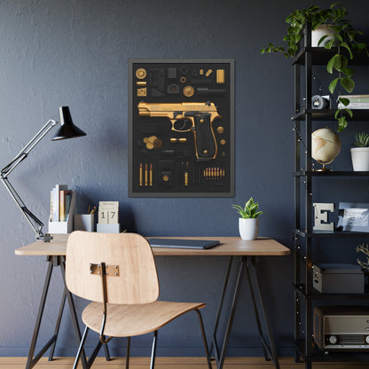 Golden 9mm Framed Poster US