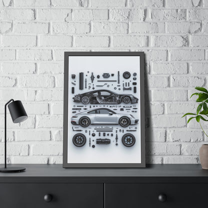 Porsche 911 992 Framed Poster US